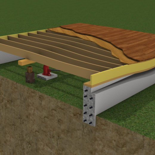 The Brown Block n Base system for Irving Foundation Repair