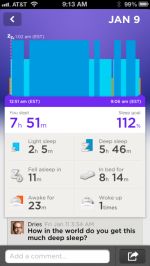 I'm very proud of my sleep.