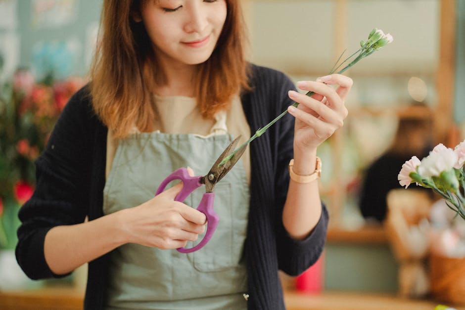 Florist at work