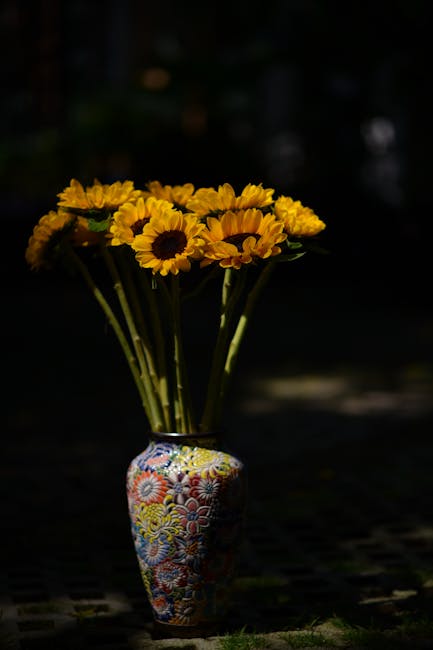 Sunflowers and Chamomile